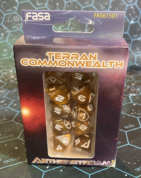 Terran Commonwealth Dice Set